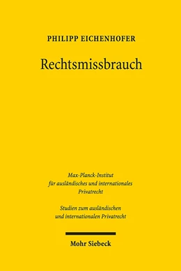 Abbildung von Eichenhofer | Rechtsmissbrauch | 1. Auflage | 2019 | 431 | beck-shop.de