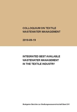 Abbildung von Colloquium on Textile Wastewater Management 2018-09-19 | 1. Auflage | 2018 | beck-shop.de