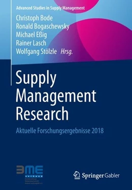 Abbildung von Bode / Bogaschewsky | Supply Management Research | 1. Auflage | 2018 | beck-shop.de