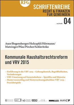 Abbildung von Auer / Bogensberger | Kommunale Haushaltsrechtsreform und VRV 2015 | 1. Auflage | 2018 | beck-shop.de