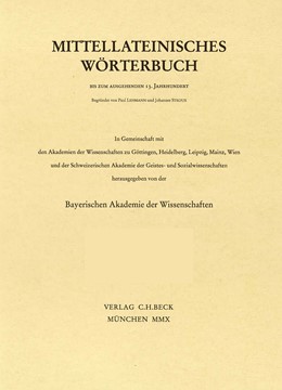 Cover:, Mittellateinisches Wörterbuch  49. Lieferung (instupefactibilis - intrepidus)