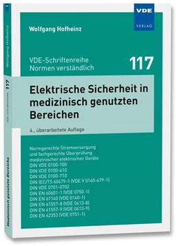 Abbildung von Hofheinz | Elektrische Sicherheit in medizinisch genutzten Bereichen | 4. Auflage | 2018 | 117 | beck-shop.de