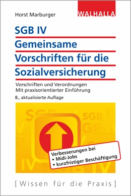 Abbildung von Marburger | SGB IV - Gemeinsame Vorschriften für die Sozialversicherung | 8. Auflage | 2019 | beck-shop.de