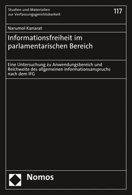 Abbildung von Kanarat | Informationsfreiheit im parlamentarischen Bereich | 1. Auflage | 2018 | 117 | beck-shop.de