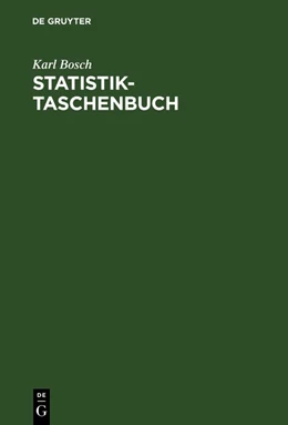 Abbildung von Bosch | Statistik-Taschenbuch | 3. Auflage | 2018 | beck-shop.de