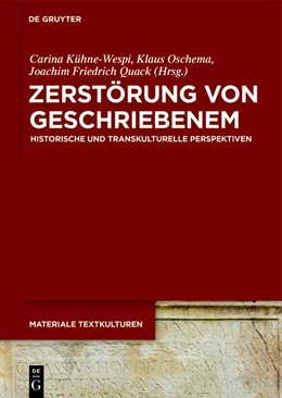 Abbildung von Kühne-Wespi / Oschema | Zerstörung von Geschriebenem | 1. Auflage | 2019 | 22 | beck-shop.de
