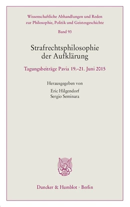Abbildung von Hilgendorf / Seminara | Strafrechtsphilosophie der Aufklärung | 1. Auflage | 2018 | beck-shop.de