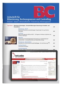 Abbildung von BC • Zeitschrift für Bilanzierung, Rechnungswesen und Controlling | 42. Auflage | 2023 | beck-shop.de