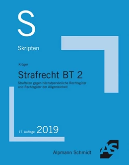 Abbildung von Krüger | Skript Strafrecht BT 2 | 17. Auflage | 2019 | beck-shop.de