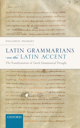 Abbildung von Probert | Latin Grammarians on the Latin Accent | 1. Auflage | 2019 | beck-shop.de