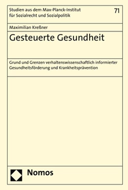 Abbildung von Kreßner | Gesteuerte Gesundheit | 1. Auflage | 2019 | 71 | beck-shop.de