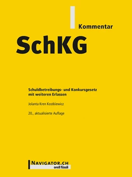 Abbildung von Kren Kostkiewicz | SchKG Kommentar | 1. Auflage | 2018 | beck-shop.de