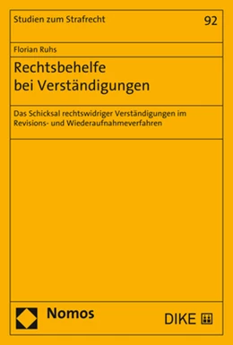 Abbildung von Ruhs | Rechtsbehelfe bei Verständigungen | 1. Auflage | 2018 | 92 | beck-shop.de