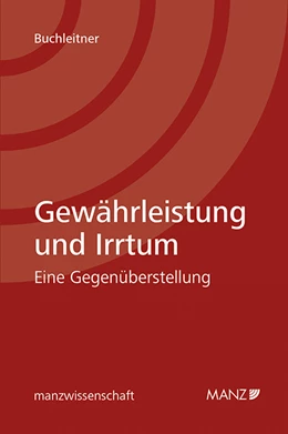 Abbildung von Buchleitner | Gewährleistung und Irrtum | 1. Auflage | 2018 | beck-shop.de