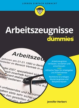 Abbildung von Herbert | Arbeitszeugnisse für Dummies | 1. Auflage | 2019 | beck-shop.de