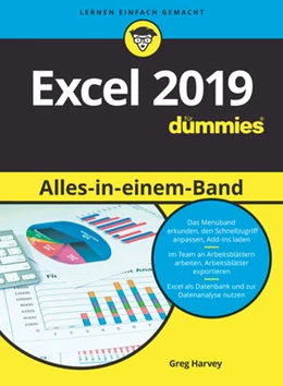 Abbildung von Harvey | Excel 2019 Alles in einem Band für Dummies | 1. Auflage | 2019 | beck-shop.de