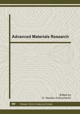 Abbildung von Kolisnychenko | Advanced Materials Research | 1. Auflage | 2018 | Volume 1150 | beck-shop.de