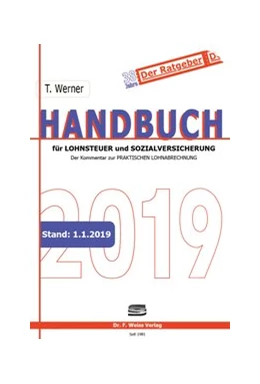 Abbildung von Werner | Handbuch für Lohnsteuer und Sozialversicherung 2019 | 1. Auflage | 2019 | beck-shop.de