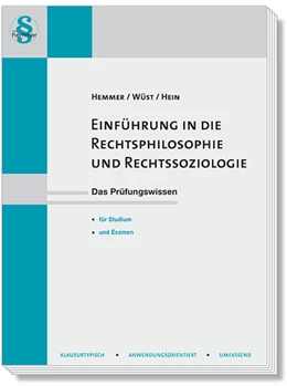 Abbildung von Hemmer / Wüst | Einführung in die Rechtsphilosophie sowie Rechtssoziologie | 3. Auflage | 2018 | beck-shop.de