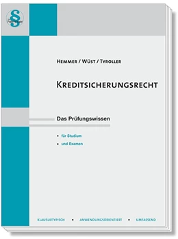 Abbildung von Hemmer / Tyroller | Kreditsicherungsrecht | 13. Auflage | 2018 | beck-shop.de