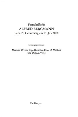 Abbildung von Dreher / Mülbert | Festschrift für Alfred Bergmann zum 65. Geburtstag am 13. Juli 2018 | 1. Auflage | 2018 | beck-shop.de