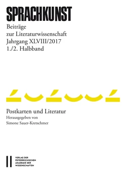 Abbildung von Rössner / Höller | Sprachkunst. Beiträge zur Literaturwissenschaft / Sprachkunst Jahrgang XLVIII/2017 1./ 2.Halbband | 1. Auflage | 2018 | beck-shop.de