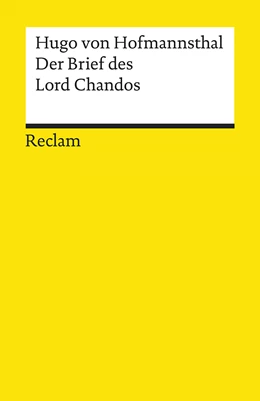 Abbildung von Hofmannsthal / Lönker | Der Brief des Lord Chandos | 1. Auflage | 2019 | beck-shop.de