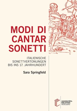 Abbildung von Springfeld | Modi di cantar sonetti | 1. Auflage | 2018 | beck-shop.de
