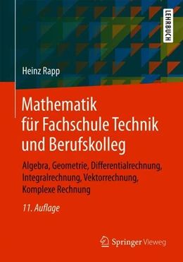 Abbildung von Rapp | Mathematik für Fachschule Technik und Berufskolleg | 11. Auflage | 2019 | beck-shop.de