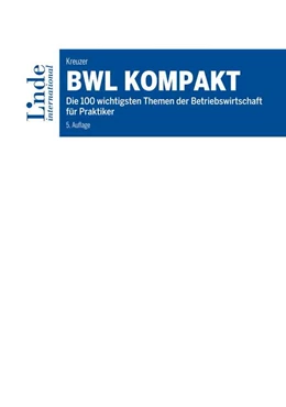 Abbildung von Kreuzer | BWL kompakt | 5. Auflage | 2019 | beck-shop.de