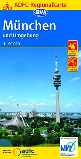 Abbildung von ADFC-Regionalkarte München und Umgebung, 1:75.000 | 3. Auflage | 2019 | beck-shop.de