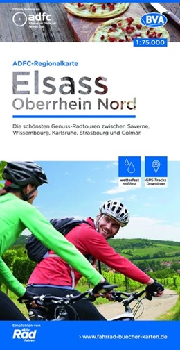 Abbildung von ADFC-Regionalkarte Elsass Oberrhein Nord 1:75.000 | 1. Auflage | 2019 | beck-shop.de