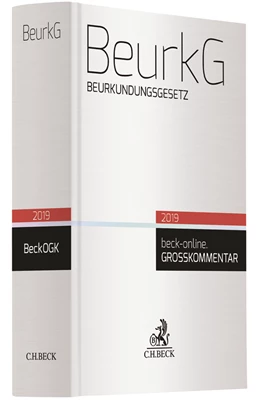 Abbildung von Beurkundungsgesetz: BeurkG | 1. Auflage | 2019 | beck-shop.de