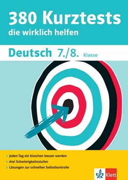 Abbildung von 380 Kurztests Deutsch 7./8. Klasse | 1. Auflage | 2019 | beck-shop.de