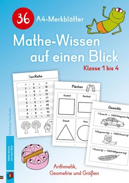 Abbildung von 36 A4-Merkblätter Mathe-Wissen auf einen Blick - Klasse 1 bis 4 | 1. Auflage | 2019 | beck-shop.de