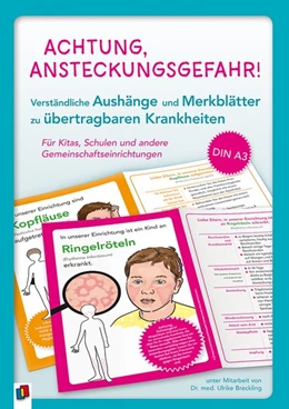 Abbildung von Achtung, Ansteckungsgefahr! - Verständliche Aushänge und Merkblätter zu übertragbaren Krankheiten | 1. Auflage | 2019 | beck-shop.de