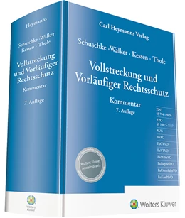 Abbildung von Schuschke / Walker | Vollstreckung und Vorläufiger Rechtsschutz | 7. Auflage | 2020 | beck-shop.de