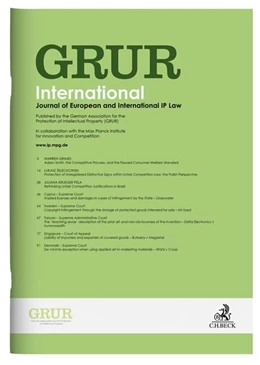 Abbildung von GRUR Int • GRUR International | 67. Auflage | 2022 | beck-shop.de