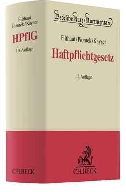 Abbildung von Filthaut / Piontek | Haftpflichtgesetz: HPflG | 10. Auflage | 2019 | Band 39 | beck-shop.de
