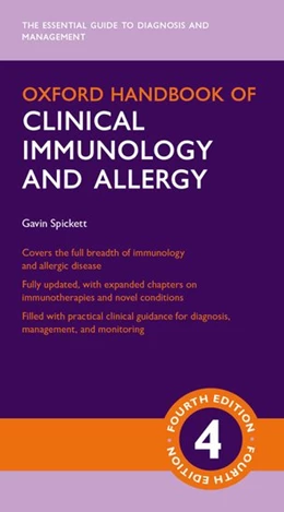 Abbildung von Spickett | Oxford Handbook of Clinical Immunology and Allergy | 4. Auflage | 2019 | beck-shop.de