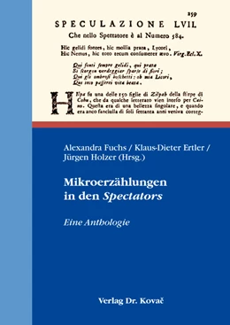 Abbildung von Fuchs / Ertler | Mikroerzählungen in den Spectators | 1. Auflage | 2019 | 34 | beck-shop.de