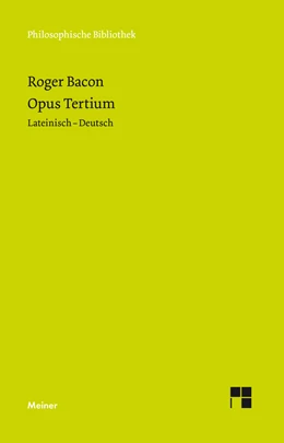 Abbildung von Bacon / Egel | Opus Tertium | 1. Auflage | 2019 | 718 | beck-shop.de
