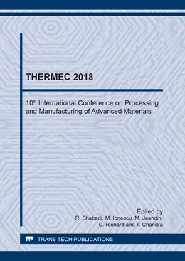 Abbildung von Shabadi / Ionescu | THERMEC 2018 | 1. Auflage | 2019 | Volume 941 | beck-shop.de