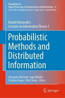 Abbildung von Ahlswede / Althöfer | Probabilistic Methods and Distributed Information | 1. Auflage | 2018 | beck-shop.de