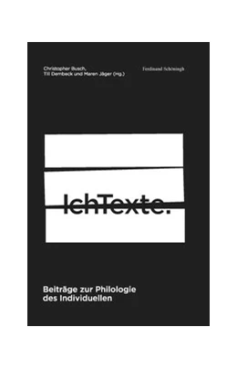 Abbildung von Dembeck / Jäger | Ichtexte | 1. Auflage | 2019 | beck-shop.de