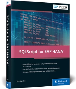 Abbildung von Brandeis | SQLScript for SAP HANA | 1. Auflage | 2019 | beck-shop.de