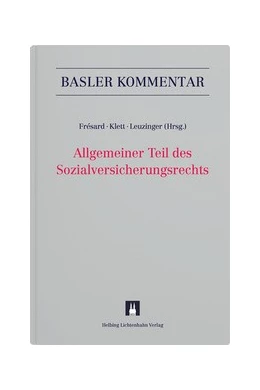 Abbildung von Frésard-Fellay / Klett | Allgemeiner Teil des Sozialversicherungsrechts: ATSG | 1. Auflage | 2020 | beck-shop.de