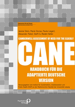 Abbildung von Stein / Dorow | Camberwell Assessment of Need for the Elderly - CANE | 1. Auflage | 2019 | beck-shop.de