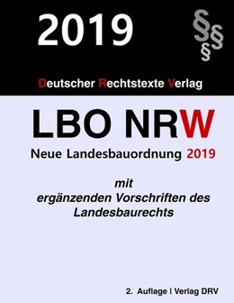 Abbildung von Drv | Landesbauordnung Nordrhein-Westfalen | 3. Auflage | 2019 | beck-shop.de