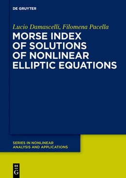 Abbildung von Damascelli / Pacella | Morse Index of Solutions of Nonlinear Elliptic Equations | 1. Auflage | 2019 | beck-shop.de
